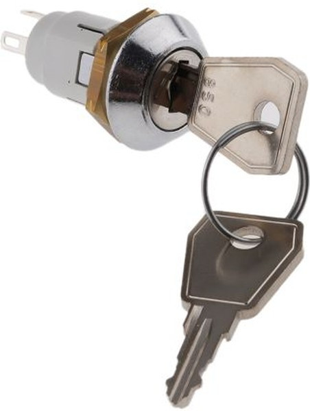 HRL-5-E-S-2-RS, Key Switch, SPDT, 1 A @ 24 V dc 2-Way Common-Key