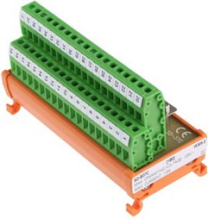 37-Contact Female Interface Module, D-sub Connector, DIN Rail Mount, 1.5A