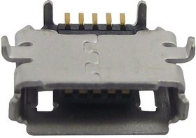 47589-1001, Разъем USB, Micro USB Типа AB, USB 2.0, Гнездо, 5 вывод(-ов), Поверхностный Монтаж, Прямой Угол 47589-1001, Разъем USB, Micro USB Типа AB, USB 2.0, Гнездо, 5 вывод(-ов), Поверхностный Монтаж, Прямой Угол