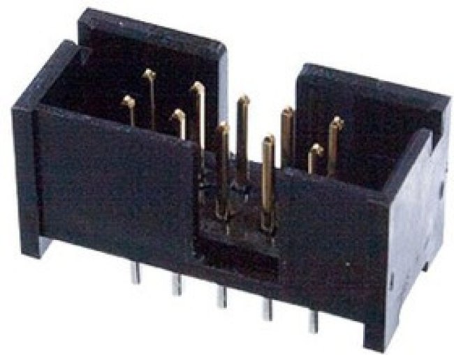 103308-1, Conn Shrouded Header (4 Sides) HDR 10 POS 2.54mm Solder ST Top Entry Thru-Hole Tube