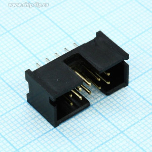 103308-1, Conn Shrouded Header (4 Sides) HDR 10 POS 2.54mm Solder ST Top Entry Thru-Hole Tube