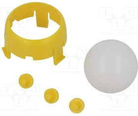 POLOLU-3534, Опорный шарик, желтый, Набор: шарик, корпус, на корпус, 25,4мм POLOLU-3534, Опорный шарик, желтый, Набор: шарик, корпус, на корпус, 25,4мм