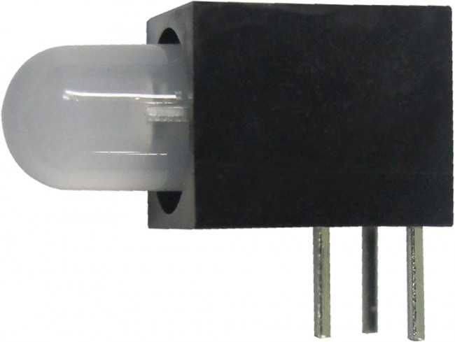 L-59BL/1EGW, Светодиод 5мм с держателем/красный/ 617нм/12-35мкд - зеленый/568нм/50-100мкд/ белый матовый/30°