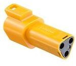 0934442108, Conn Housing RCP 3 POS Crimp ST Cable Mount Orange Bag