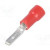 ST-034/R, Наконечник: плоский, 2,8мм, 0,8мм, "папа", 0,5-1мм2, обжим, красный