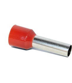 Наконечник штыревой втулочный изолированный KTE 10-15 10mm2/L=15mm/Красный (упак=500 шт.)