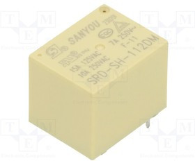 SRD-SH-112DM, Реле: электромагнитное; SPST-NO; 10А; THT; Серия: SRD; 100мОм