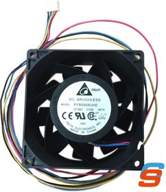 Вентилятор Delta Electronics PFB0848UHE 80x38мм 48V 20.16W 0.65А OEM