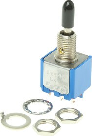 55649AVDE, Toggle Switch, Panel Mount, On-Off-On, DPST, Solder Terminal 55649AVDE, Toggle Switch, Panel Mount, On-Off-On, DPST, Solder Terminal
