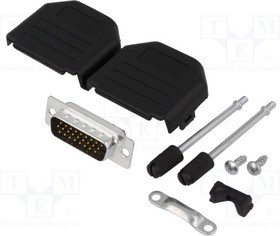DPPK15-BK-HDP-K, Разъем D-Sub HD; PIN: 26; вилка; "папа"; пайка; на провод