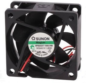 MF60251V11000UA99, Вентилятор осевой, 12В DC, 60x60x25мм, подшипник Vapo, 39,9куб.м/ч 27дБА