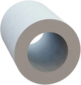 13RS050063, Standoffs &amp; Spacers Round Spacer, .285 ID, .500 OD, .630 Length, Natural, Nylon, 1/4 (M6) Screw