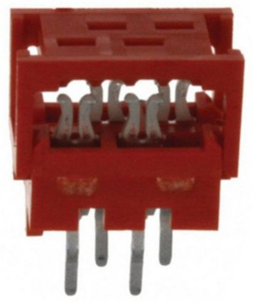7-215570-4, 4-Way IDC Connector Plug for Cable Mount, 2-Row 7-215570-4, 4-Way IDC Connector Plug for Cable Mount, 2-Row