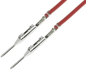 217792-2125, Rectangular Cable Assemblies SQUBA 1.8 M-M 450MM 22 AWG LEADS RD Sn