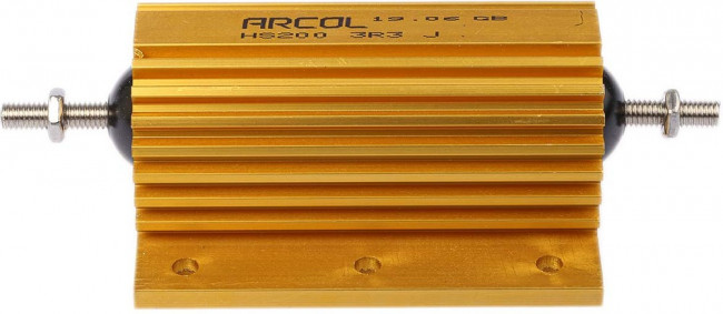 HS200 3R3 J, 3.3 200W Wire Wound Chassis Mount Resistor HS200 3R3 J ±5% HS200 3R3 J, 3.3 200W Wire Wound Chassis Mount Resistor HS200 3R3 J ±5%