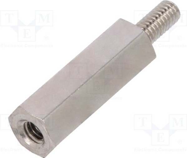 212X15, Дистанцирующая стойка с резьбой, 15мм, Внутр.резьба: M2,5