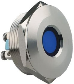 623-1104-304F, LED Panel Mount Indicators 30mm FLT PMI RED 24VDC