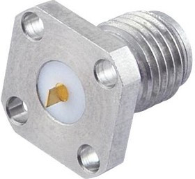 MC002933, Разъем РЧ / Коаксиальный, 5G &amp; 5G-N, SMA Коаксиальный, Прямое Гнездо с Фланцем, 50 Ом
