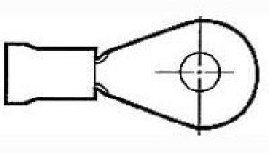 55621-1, Terminals PVC-RING 08AWG RED #1/4M6 55621-1, Terminals PVC-RING 08AWG RED #1/4M6
