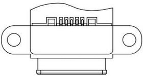 690-W05-290-483, USB Connectors WTRPF MICRO USB SMT Type 5P (F) T&amp;R