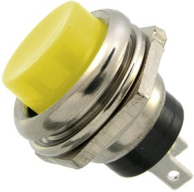 PBS-26B off-(on) желтый, Кнопочный переключатель PBS-26B, OFF-ON, желтый