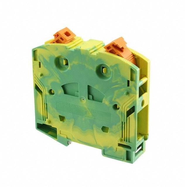 3260106, DIN Rail Terminal Blocks PTPOWER 95-PE GN/YE COPPER DINRAIL