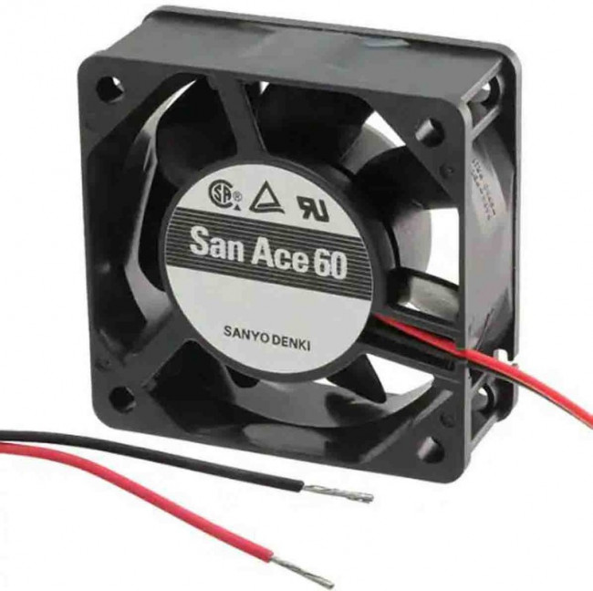 Вентилятор Sanyo Denki 109R0605H4021 60х60х25мм, 5V, DC, 0.34А, 1.7W, качения, 3800об/мин, 2pin