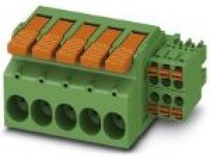 1716958, Conn Terminal Block F 11 POS 7.62mm Push-In Spring RA Cable Mount 8A Cardboard