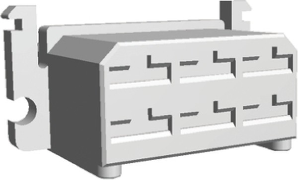180904, Conn Housing RCP 6 POS 9.1mm Crimp ST Panel Mount Natural Bag 180904, Conn Housing RCP 6 POS 9.1mm Crimp ST Panel Mount Natural Bag