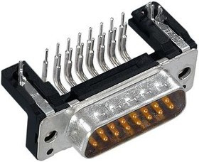 09663627813, D-Sub Standard Connectors DSUB SV ML SSDP ANG73-254 25P AU3