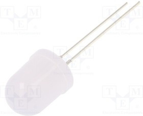 OSM5DKA132A-12V, LED; 10mm; white warm; 1120?1560mcd; 30°; Front: convex; 12V