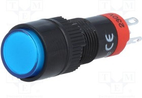 V10Y-11Z-230B, Переключатель: кнопочный, Пол: 2, SPDT, 0,5A/250ВAC, 1A/24ВDC, IP40