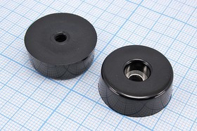 RL-SR-25x23x9, Ножка приборная коническая, армированная шайбой, ø25мм, высота 9мм; Q-15775 ножка прибор 25x 9\h- 3,5/отв 4,0\резин\конус\