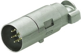 09150083013, Heavy Duty Power Connector Insert, 5A, Male, Han-Modular Series, 8 Contacts