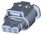 1488991-2, Automotive Connectors 3P FML ASSY SEAL STD B KEY NOCPA ALLOPEN