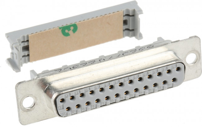 8325-6009, 8300 25 Way Right Angle Cable Mount D-sub Connector Socket, 2.74mm Pitch 8325-6009, 8300 25 Way Right Angle Cable Mount D-sub Connector Socket, 2.74mm Pitch