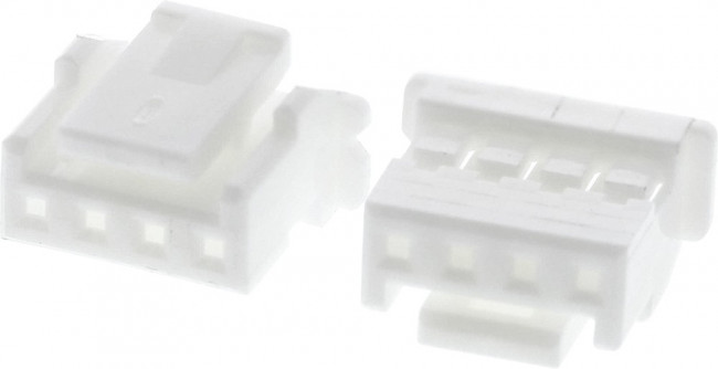 PAP-04V-S, Вилка, провод-плата, "мама", PA, 2мм, PIN: 4, без контактов, 3А