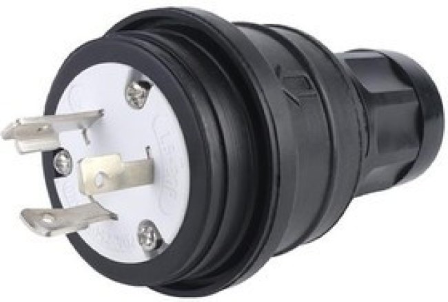 1301470022, AC Power Plugs & Receptacles L6-20P WATERTITE PLUG BLACK 1301470022, AC Power Plugs & Receptacles L6-20P WATERTITE PLUG BLACK