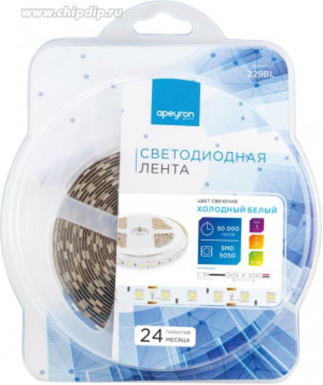 229BL Светодиодная лента в блистере 12В, 14,4Вт/м, smd5050, 60д/м, IP20, 700Лм/м,подложка 10мм, 3м, 229BL Светодиодная лента в блистере 12В, 14,4Вт/м, smd5050, 60д/м, IP20, 700Лм/м,подложка 10мм, 3м,