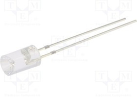 OSO5JA5MC1B-12V, LED; 5mm; orange; 100?150mcd; 120°; Front: recessed; 12V; -30?85°C