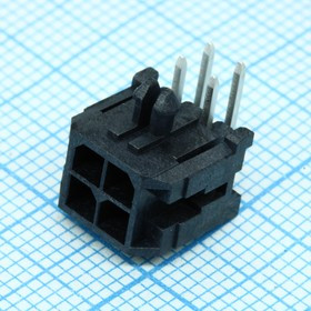 430450401, Разъем типа провод-плата, 3 мм, 4 контакт(-ов), Штыревой Разъем, Серия Micro-Fit 3.0 43045 430450401, Разъем типа провод-плата, 3 мм, 4 контакт(-ов), Штыревой Разъем, Серия Micro-Fit 3.0 43045