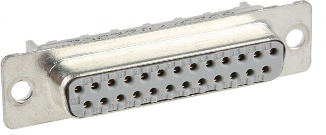 8325-6009, Conn D-Subminiature SKT 25 POS 2.76mm IDT RA Cable Mount 25 Terminal 1 Port Box 8325-6009, Conn D-Subminiature SKT 25 POS 2.76mm IDT RA Cable Mount 25 Terminal 1 Port Box