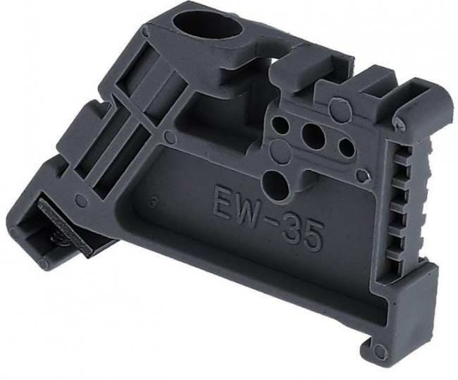 Ограничитель на DIN-рейку 1 винт EW пластик. EKF ahdw-ew Ограничитель на DIN-рейку 1 винт EW пластик. EKF ahdw-ew