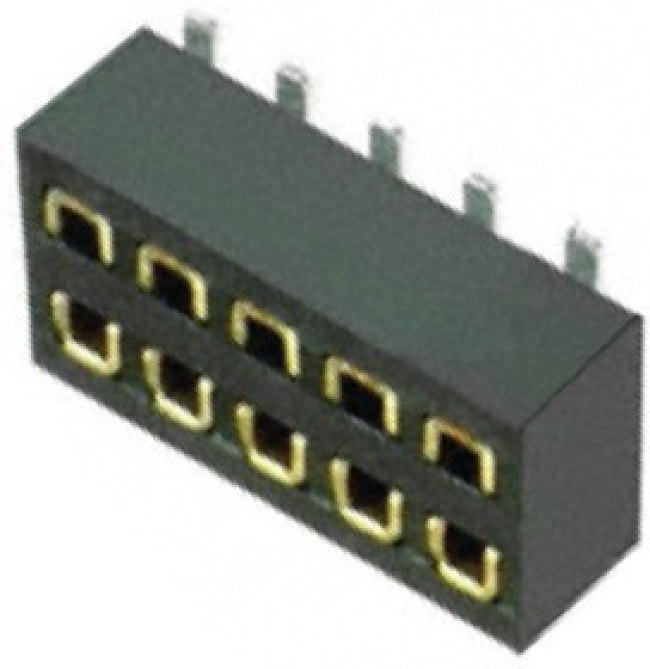 M50-3150542, Headers &amp; Wire Housings 5+5 DIL SMT Au/Sn LOW PROFILE SOCKET