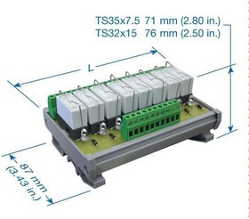 5747.2, DIN Rail Terminal Blocks Interface Mod SD-F25 Sub-D Female 25p