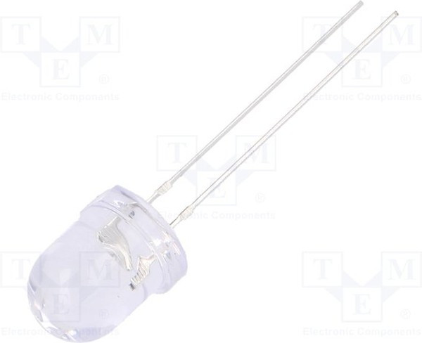 OSO5JA8131A-12V, LED; 8mm; orange; 1120?1560mcd; 30°; Front: convex; 12V