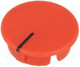 A4116102, Заглушка, ABS, красный, распорным стержнем, Указатель: черный
