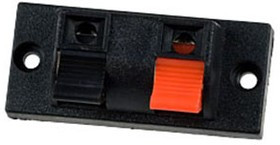 CH1-0401B (MPT-261) (PT-2A) (KLS1-WP-2P-03A), Клеммник нажимной 2 контакта для аудиоколонок CH1-0401B (MPT-261) (PT-2A) (KLS1-WP-2P-03A), Клеммник нажимной 2 контакта для аудиоколонок