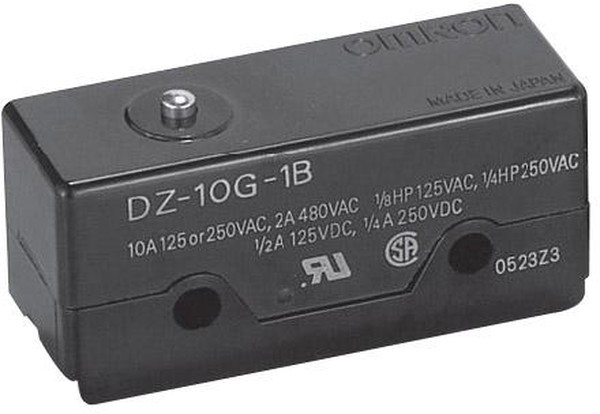 DZ-10G-1B, Basic / Snap Action Switches DPDT BASIC SWITCH PIN PLUNGER