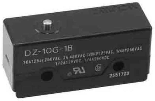 DZ-10G-1B, Basic / Snap Action Switches DPDT BASIC SWITCH PIN PLUNGER
